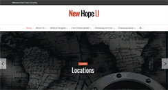 Desktop Screenshot of newhopeli.com